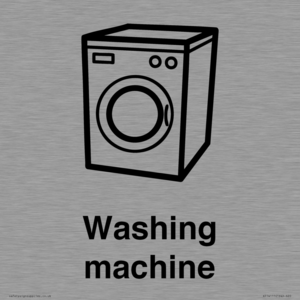 Dementia washing machine sign
